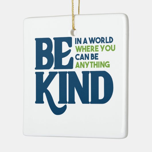 Wees aardig keramisch ornament (Links)