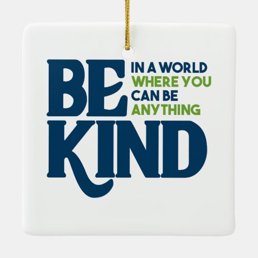 Wees aardig keramisch ornament (Achterkant)