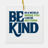 Wees aardig keramisch ornament (Voorkant)