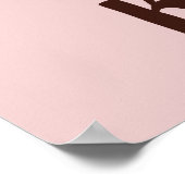 Wees aardig kleine giraffe poster (Hoek)