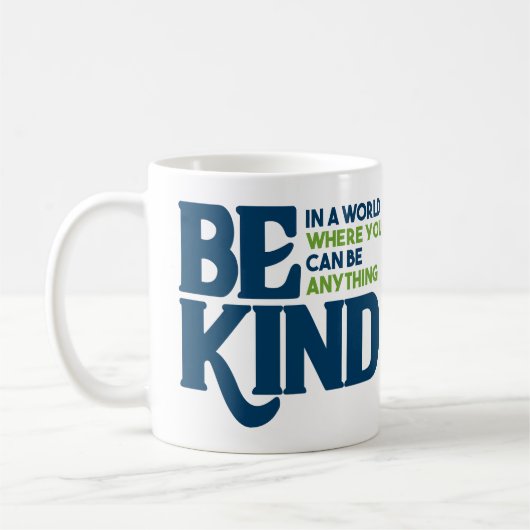 Wees aardig koffiemok (Links)