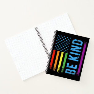 Wees Aardig Lgbt Lgbtq Gay Pride Regenboog Notitieboek