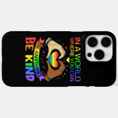 Wees aardig LGBT Pride Regenboog Gelijkheid Bewust Case-Mate iPhone Case (Achterkant (horizontaal))
