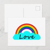 Wees aardig - LGBT-regenboog Briefkaart (Voorkant / Achterkant)