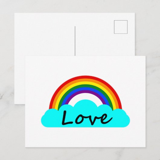 Wees aardig - LGBT-regenboog Briefkaart (Voorkant / Achterkant)