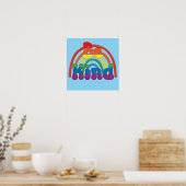 Wees Aardig - LGBTQIA Regenboog Liefde Poster (Keuken)