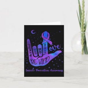 Wees Aardig Lief Tie Dye Hand Gebaar Preventie Kaart