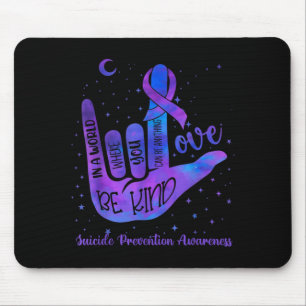 Wees Aardig Lief Tie Dye Hand Gebaar Preventie Muismat