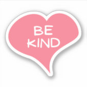 WEES AARDIG Liefde Hart Vinyl Sticker (Voorkant)