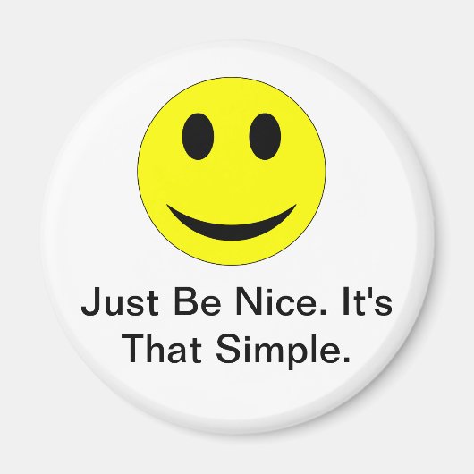 Wees aardig magneet (Voorkant)