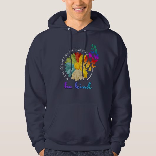 Wees aardig | Mannen Hoodie (Voorkant)