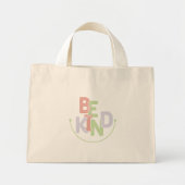 Wees aardig mini tote bag (Voorkant)