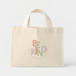 Wees aardig mini tote bag