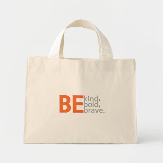 Wees aardig mini tote bag (Voorkant)