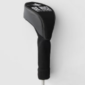 Wees aardig, misschien ben ik ooit jouw piloot golfheadcover (Schuin)