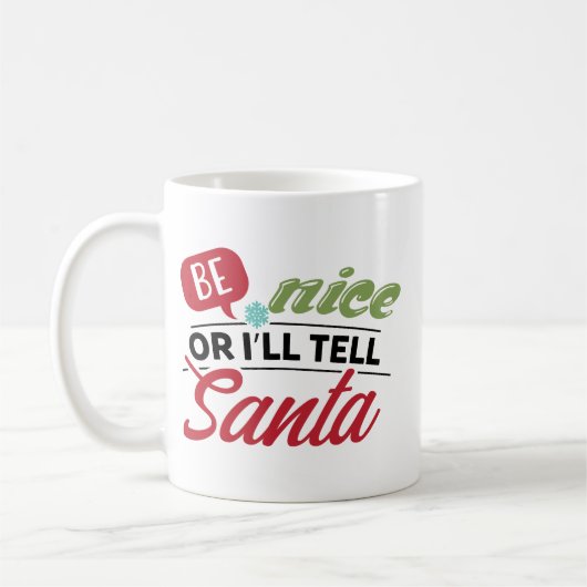 Wees aardig of ik zeg het tegen Sinterklaas Koffiemok (Links)