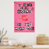 Wees aardig of je gaat in het Burn Book Poster (Keuken)
