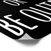 Wees aardig of wees stil poster (Hoek)