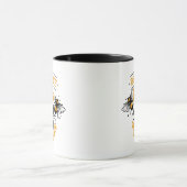 Wees aardig of zoem weg Funny HoneyBee Mok (Midden)