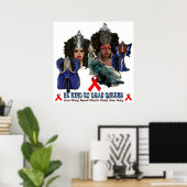 Wees aardig om Queens Poster te slepen (Thuiskantoor)
