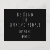 Wees aardig, onvriendelijk Briefkaart (Voorkant)