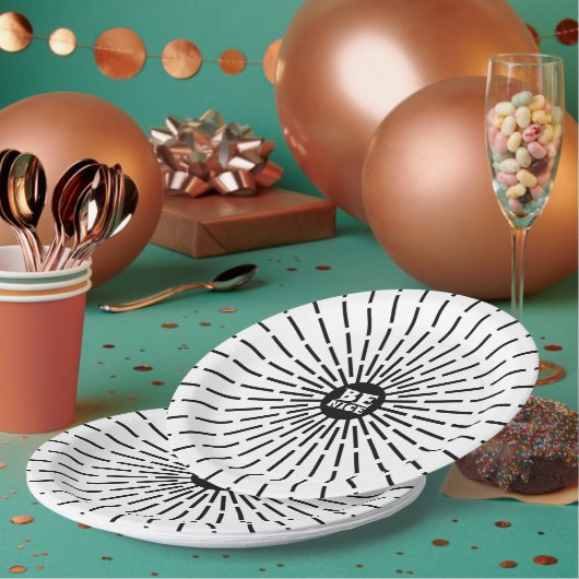 Wees aardig papieren bordje (Multi)