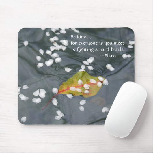 Wees aardig...Plato Muismat (Met muis)