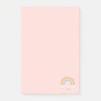 Wees aardig – Positiviteit in regenboogpastel Post-it® Notes