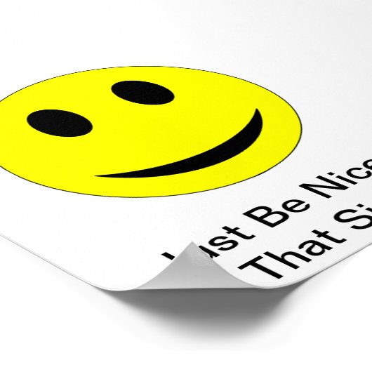 Wees aardig poster (Hoek)