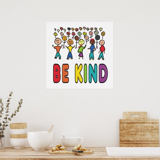 Wees aardig poster (Keuken)