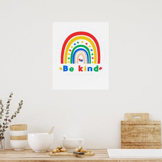 wees aardig poster (Keuken)