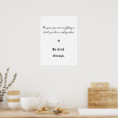 Wees aardig poster (Keuken)