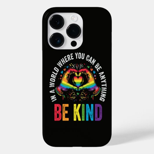 Wees Aardig Pride LHBT Maand Case-Mate iPhone Case (Achterkant)
