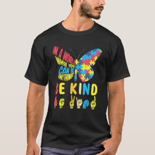 Wees Aardig Puzzel Gebarentaal Hand Praten Autisme T-shirt