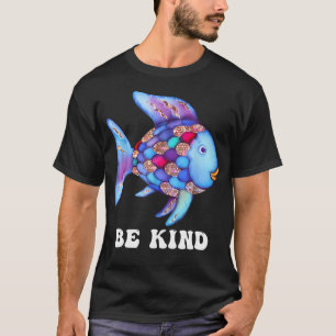 Wees aardig Rainbow Fish Teacher Life Teaching Bac T-shirt