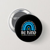 Wees Aardig Regenboog Autisme Bewustzijn Kinderen Ronde Button 5,7 Cm (Voorkant /achterkant)