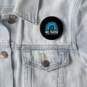 Wees Aardig Regenboog Autisme Bewustzijn Kinderen Ronde Button 5,7 Cm (In situ)