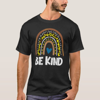 Wees Aardig Regenboog Oranje Anti Pesten Eenheidsd T-shirt
