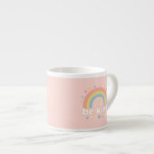 Wees aardig – Regenboog Pastel Positiviteit Espresso Kop (Voorkant rechts)