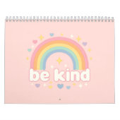 Wees aardig – Regenboog Pastel Positiviteit Kalender (Hoes)