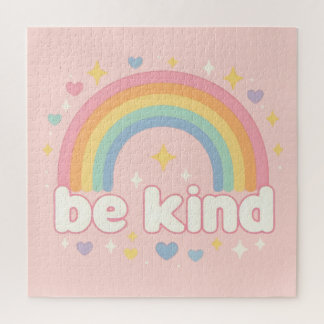 Wees aardig – Regenboog Pastel Positiviteit Legpuzzel