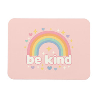 Wees aardig – Regenboog Pastel Positiviteit Magneet