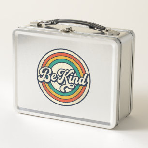 Wees Aardig Retro Regenboog Vintage Shirt Ontwerp_