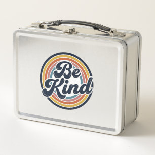 Wees aardig Retro Regenboog Vintage Shirt Ontwerp_