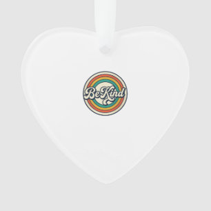 Wees Aardig Retro Regenboog Vintage Shirt Ontwerp_ Ornament