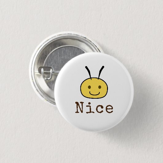 Wees aardig ronde button 3,2 cm (Voorkant /achterkant)