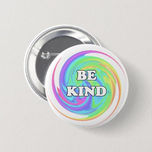 Wees aardig ronde button 5,7 cm (Voorkant /achterkant)