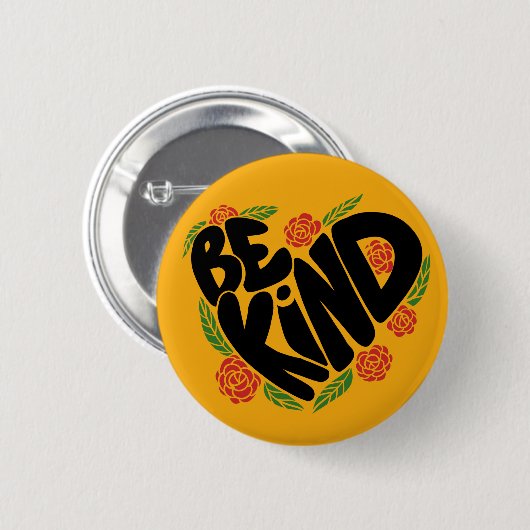 Wees aardig ronde button 5,7 cm (Voorkant /achterkant)