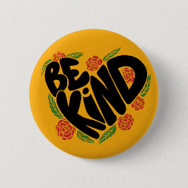 Wees aardig ronde button 5,7 cm
