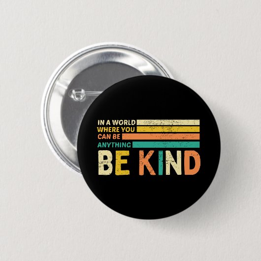 Wees aardig ronde button 5,7 cm (Voorkant /achterkant)